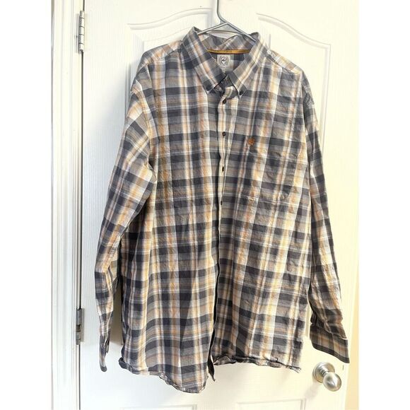 Cinch Mens Multicolor Plaid Long Sleeve Button Down Western Shirt Size XXL - Picture 14 of 16